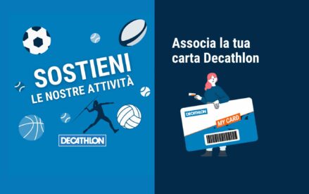 Associare la Carta Decathlon: un sostegno concreto alle nostre attività!